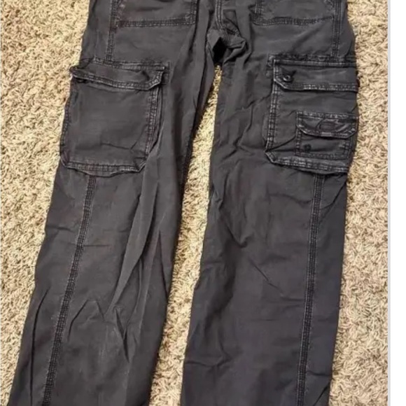 American Eagle (Size 12) Utilitarian Streetwear Grunge Khaki Cargo Pants - Picture 11 of 15